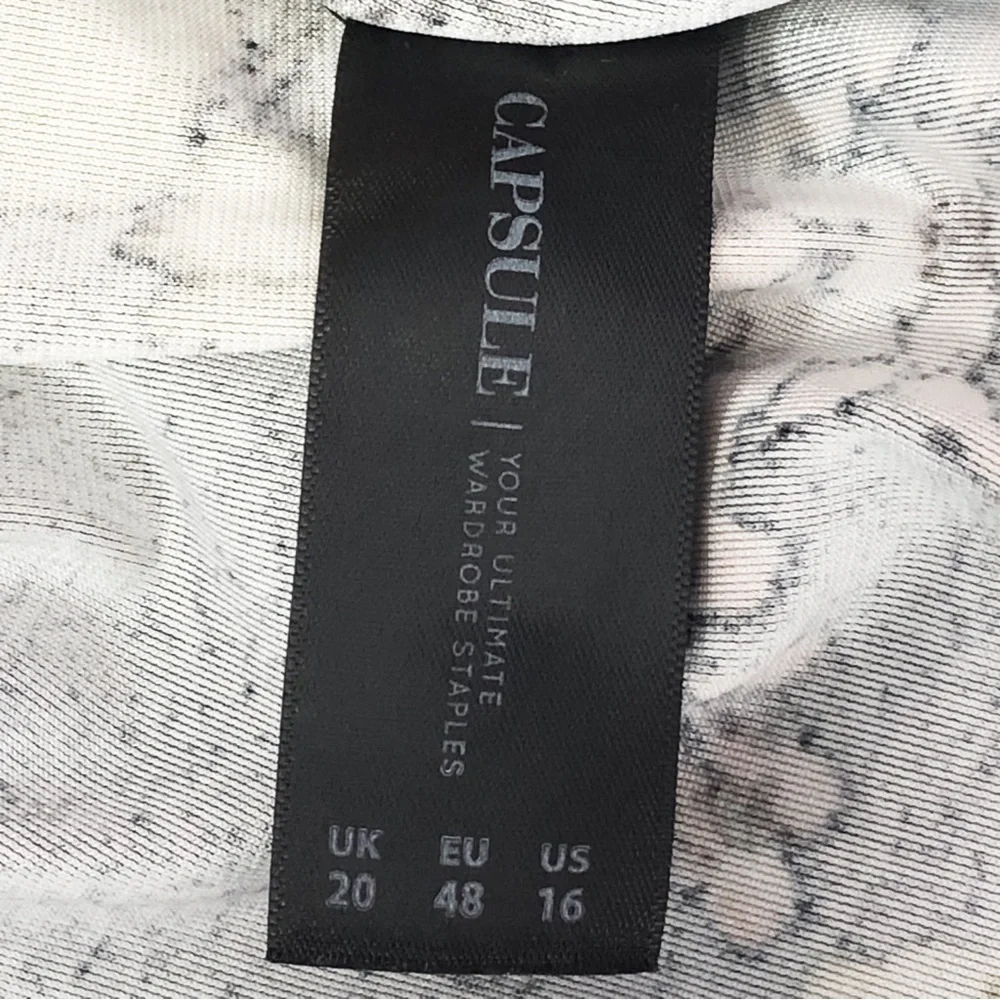 Capsule Black Multi Floral Velvet Ruched Long Sleeve Shift Dress 16 - Picture 12 of 16